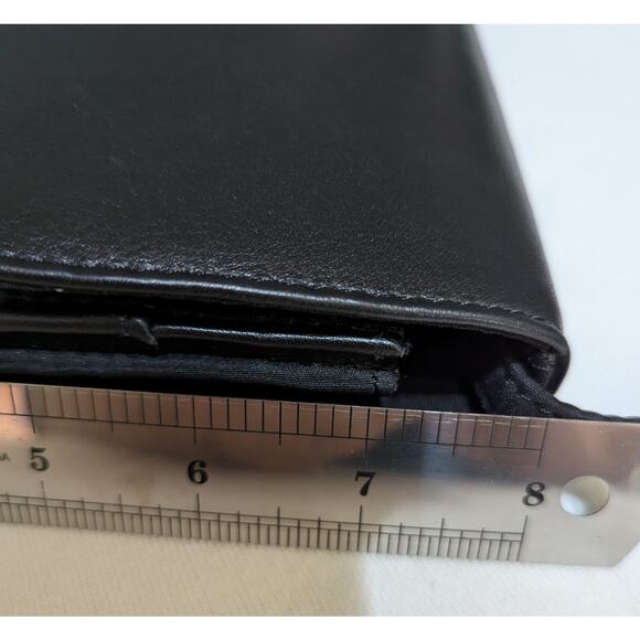 Leather crossbody purse Unbranded VGUC 8x7x3" Y2K Strap 40x42"can be smaller - Picture 3 of 13